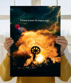 Even 1% Chance, Fight - Courage Devotional Poster Main Image - Everanta