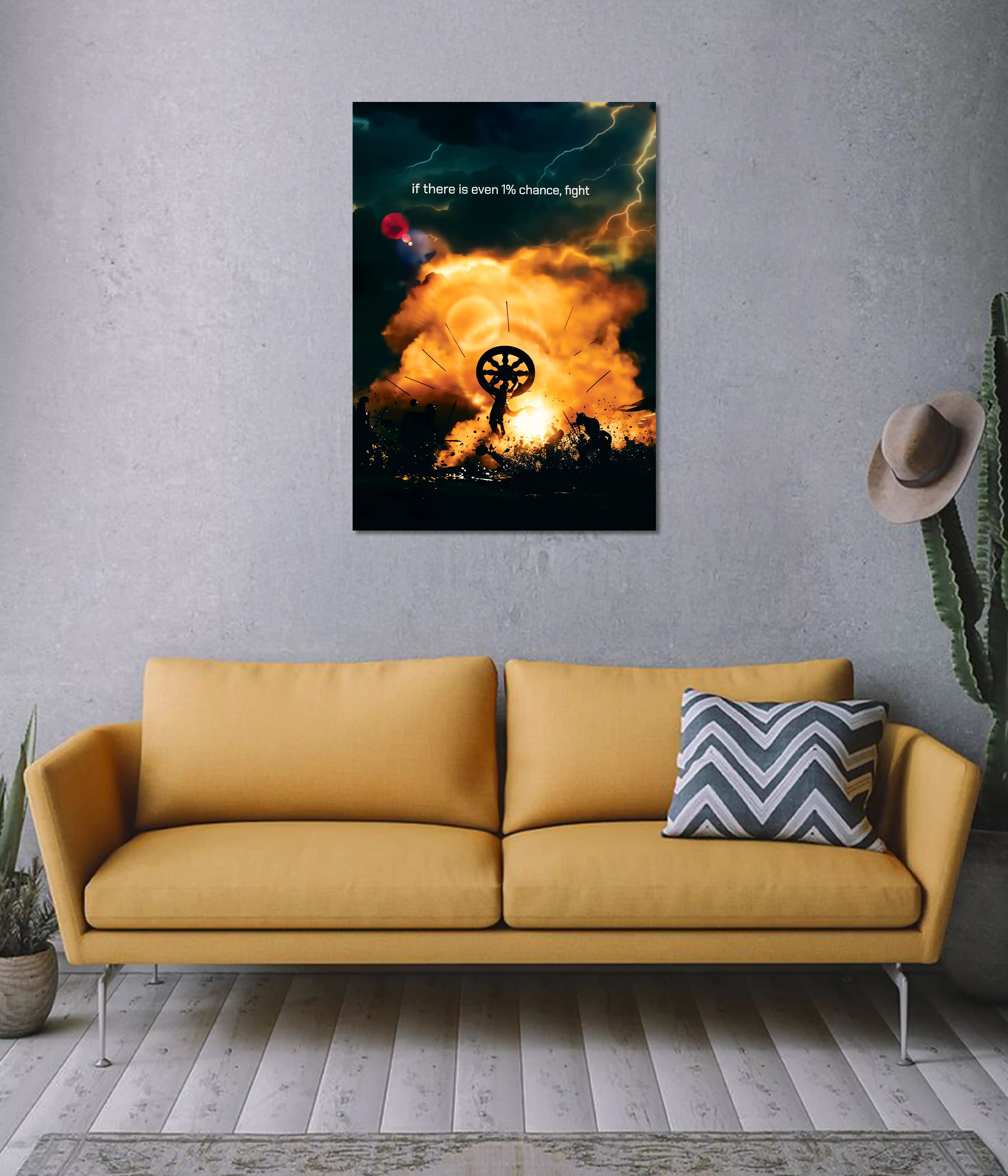 Even 1% Chance, Fight - Courage Devotional Poster