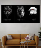 Execution Discipline Focus Split Poster