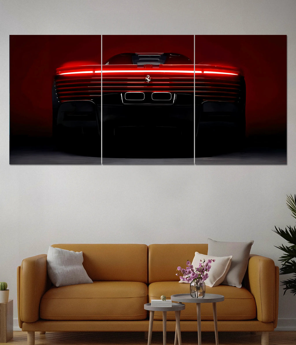 Ferrari Rear Light Split Poster
