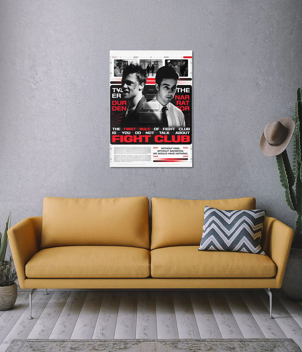 Fight Club Rule No.1 – Classic Movie Wall Poster