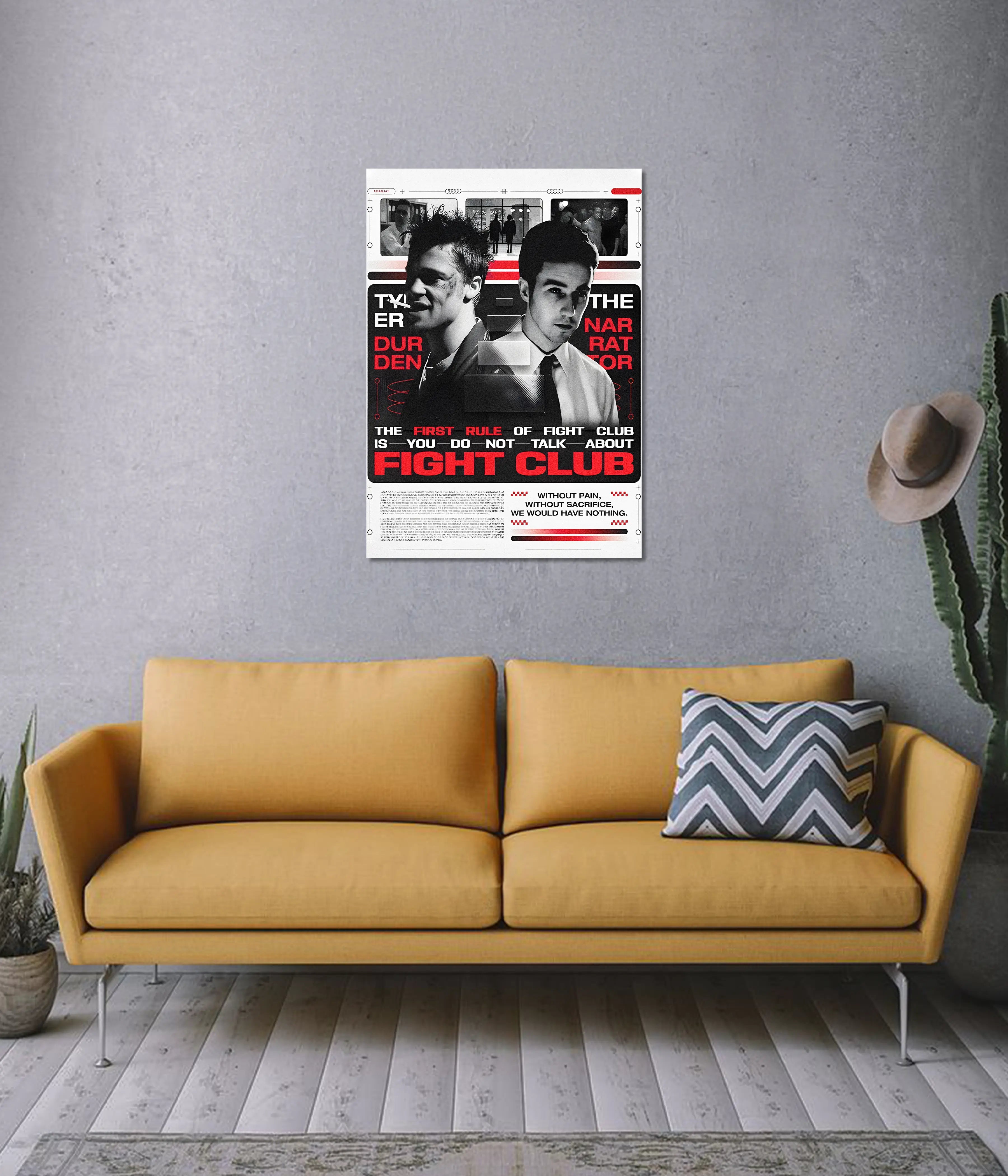Fight Club Rule No.1 – Classic Movie Wall Poster