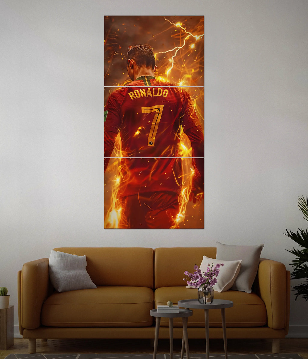 Fire & Glory - Cristiano Ronaldo Split Poster