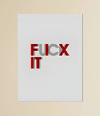 Fix It – Overcome or Let Go Motivational Poster