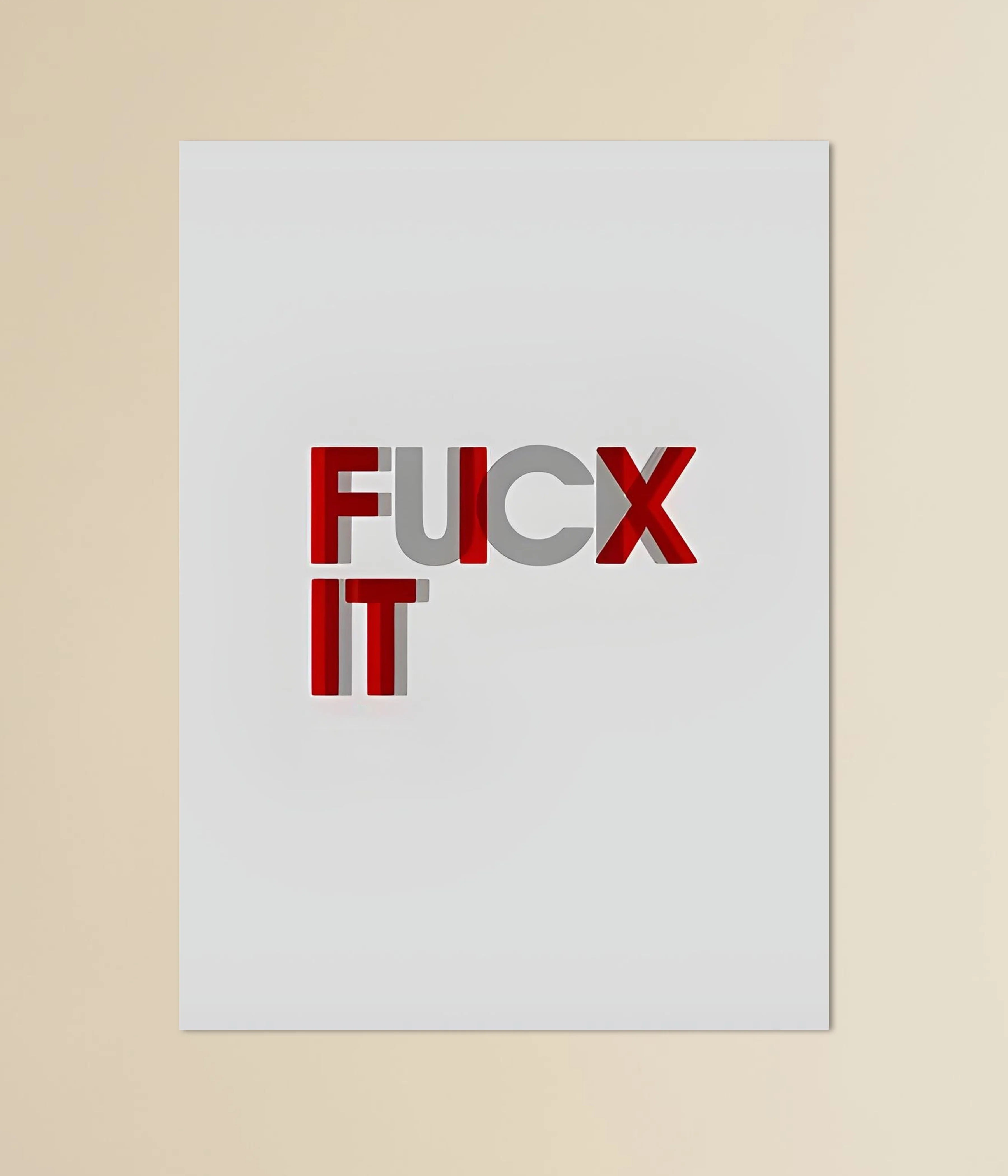 Fix It – Overcome or Let Go Motivational Poster