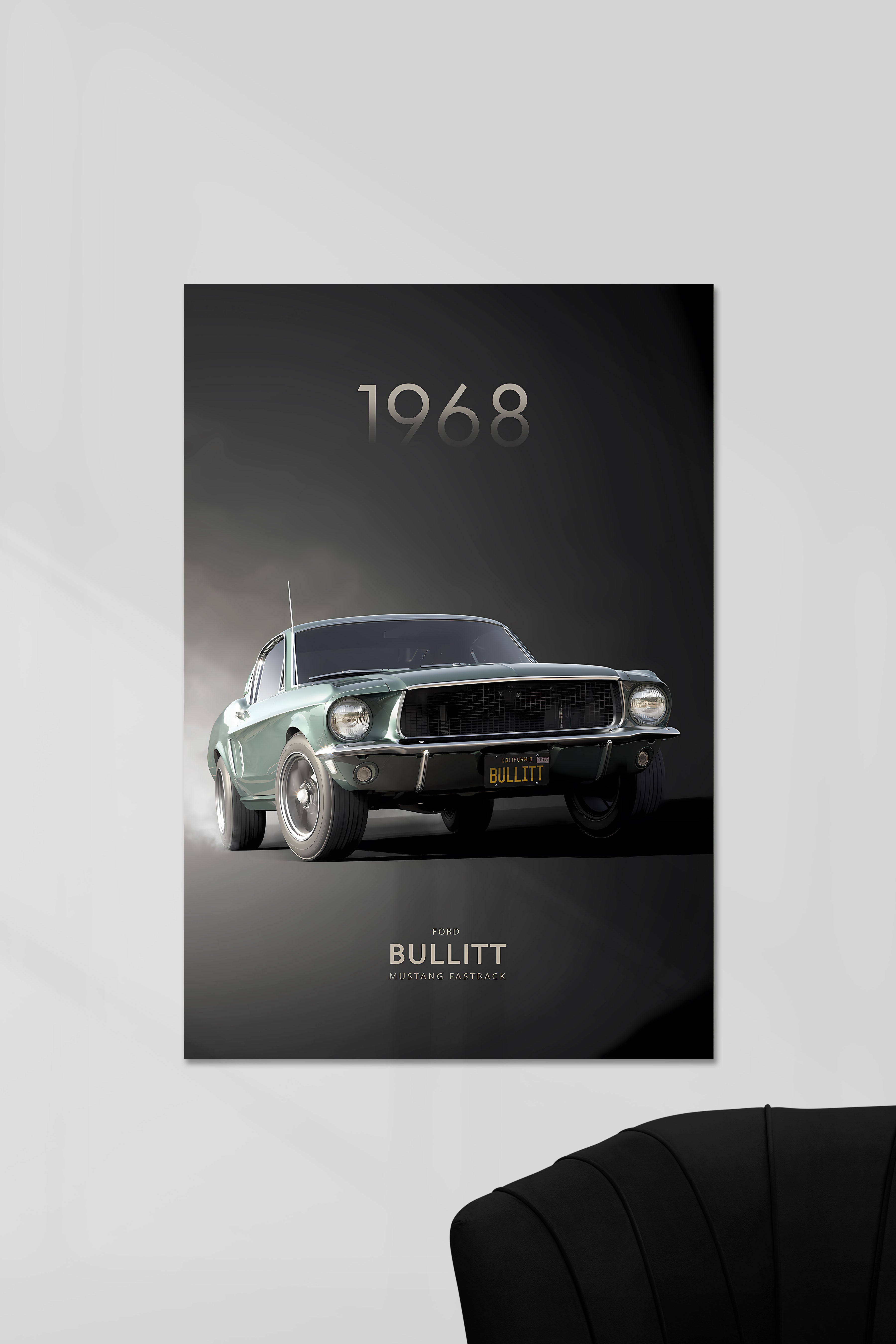 FORD BULLITT | VINTAGE CAR #1 | CAR POSTERS