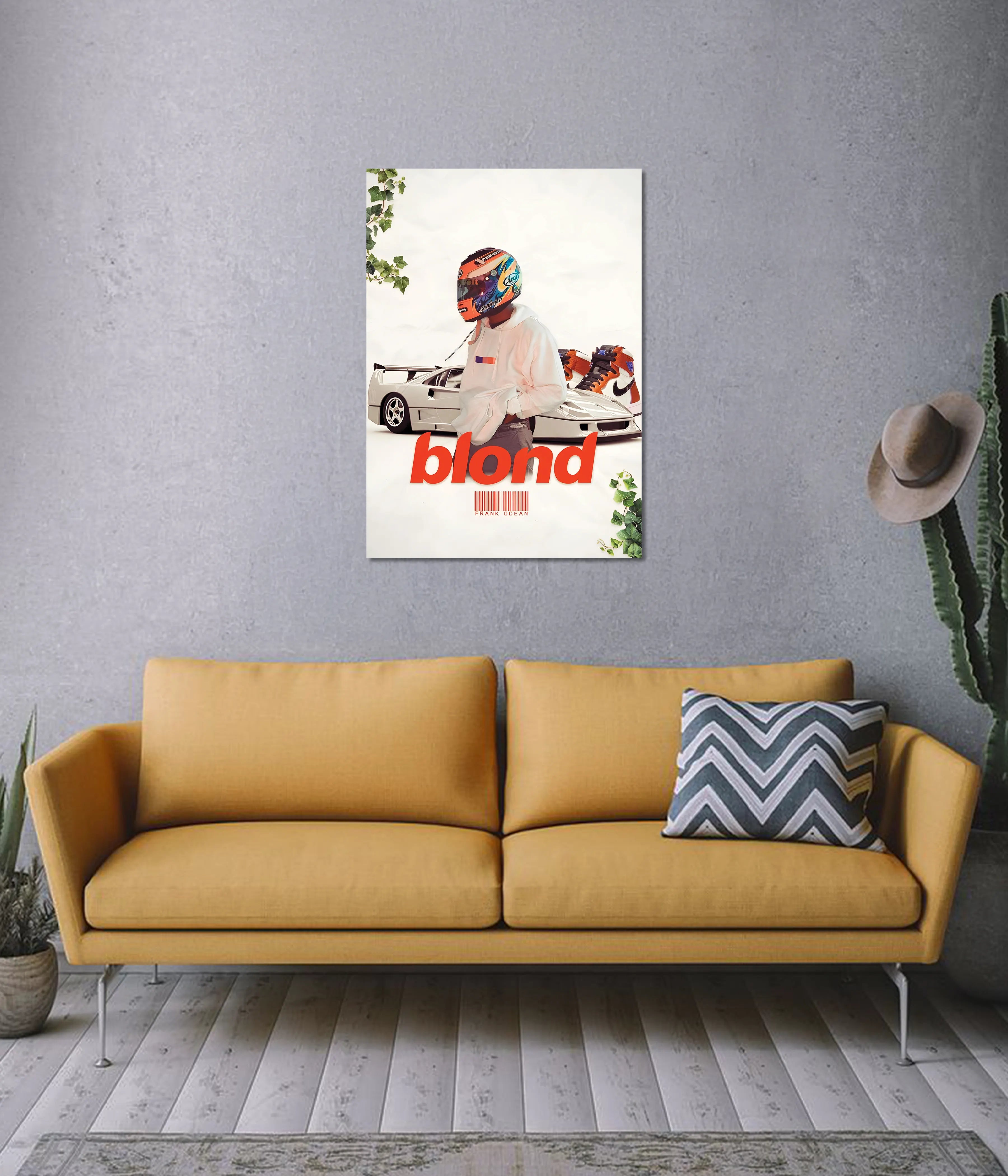 Frank Ocean – Blond Wall Poster
