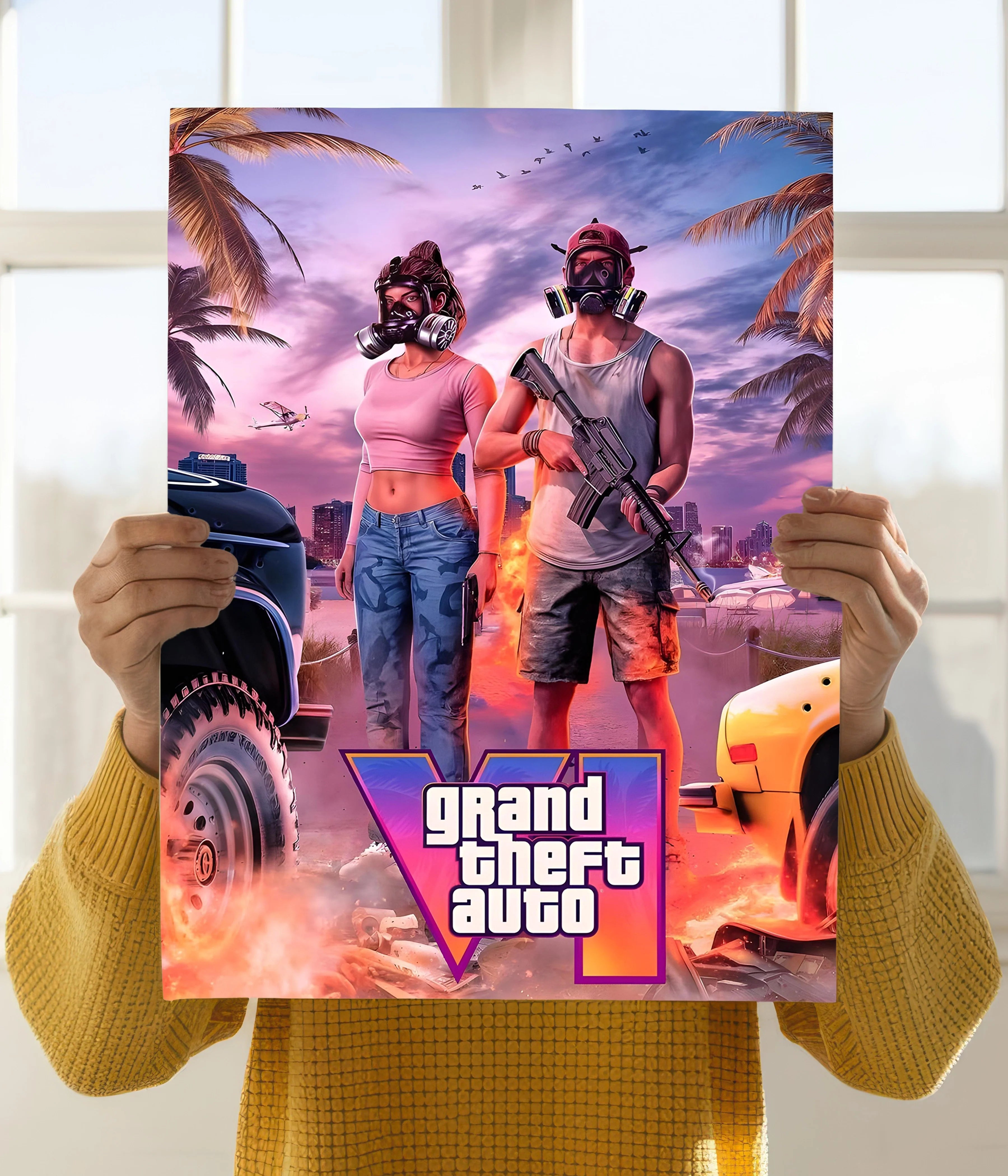 GTA 6 Official Style Gaming Poster