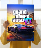 GTA VI Neon Streets – Gaming Wall Poster