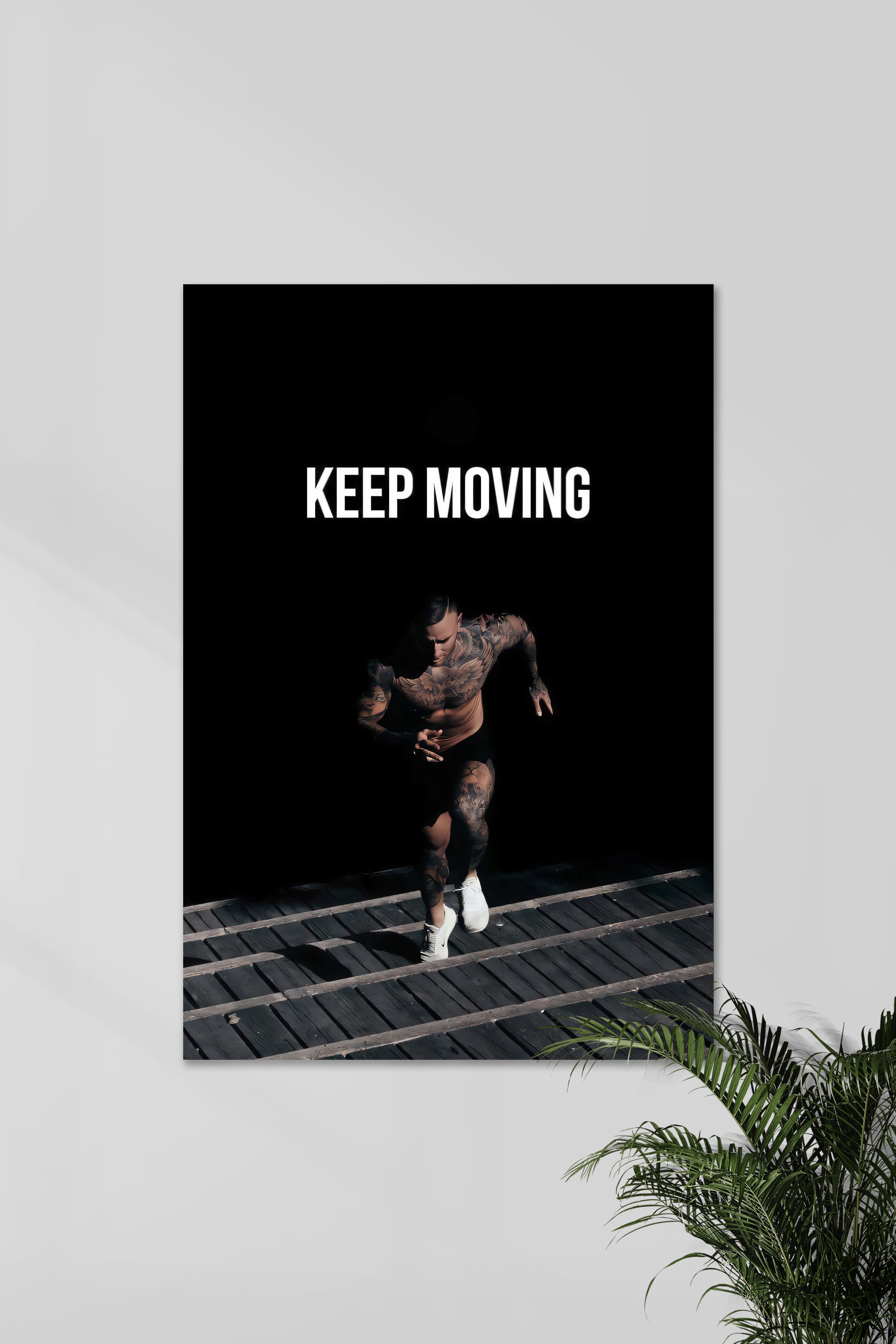 KEEP MOVING  | GYM SET | Motivational Poster