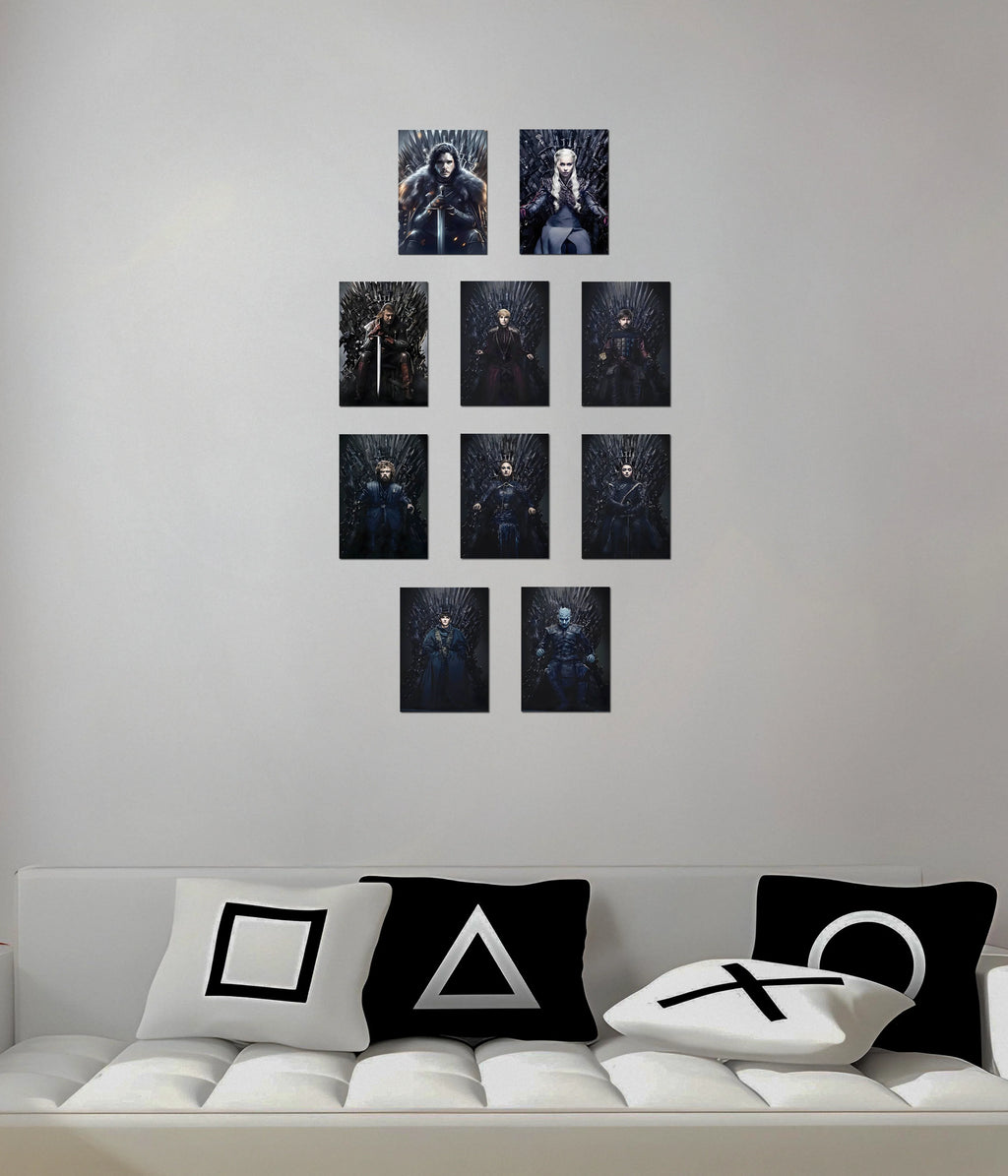 Game of Thrones 10 Poster Set — Westeros Characters Wall Posters - Everanta