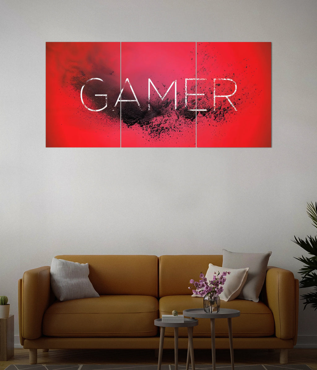 Gamer Mode – Split Poster for Gaming Setup