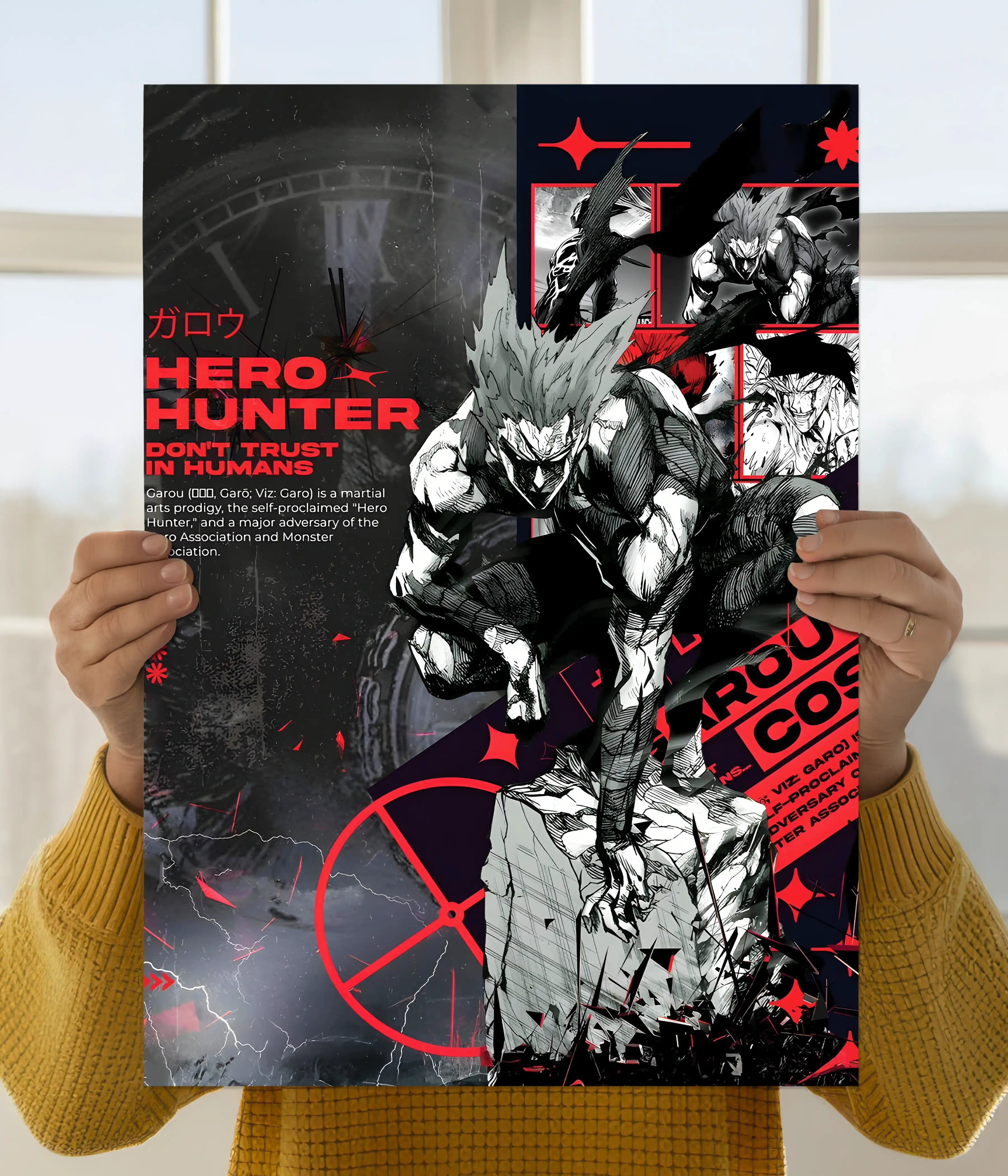 Garou “Hero Hunter” - One Punch Man Poster Main Image - Everanta