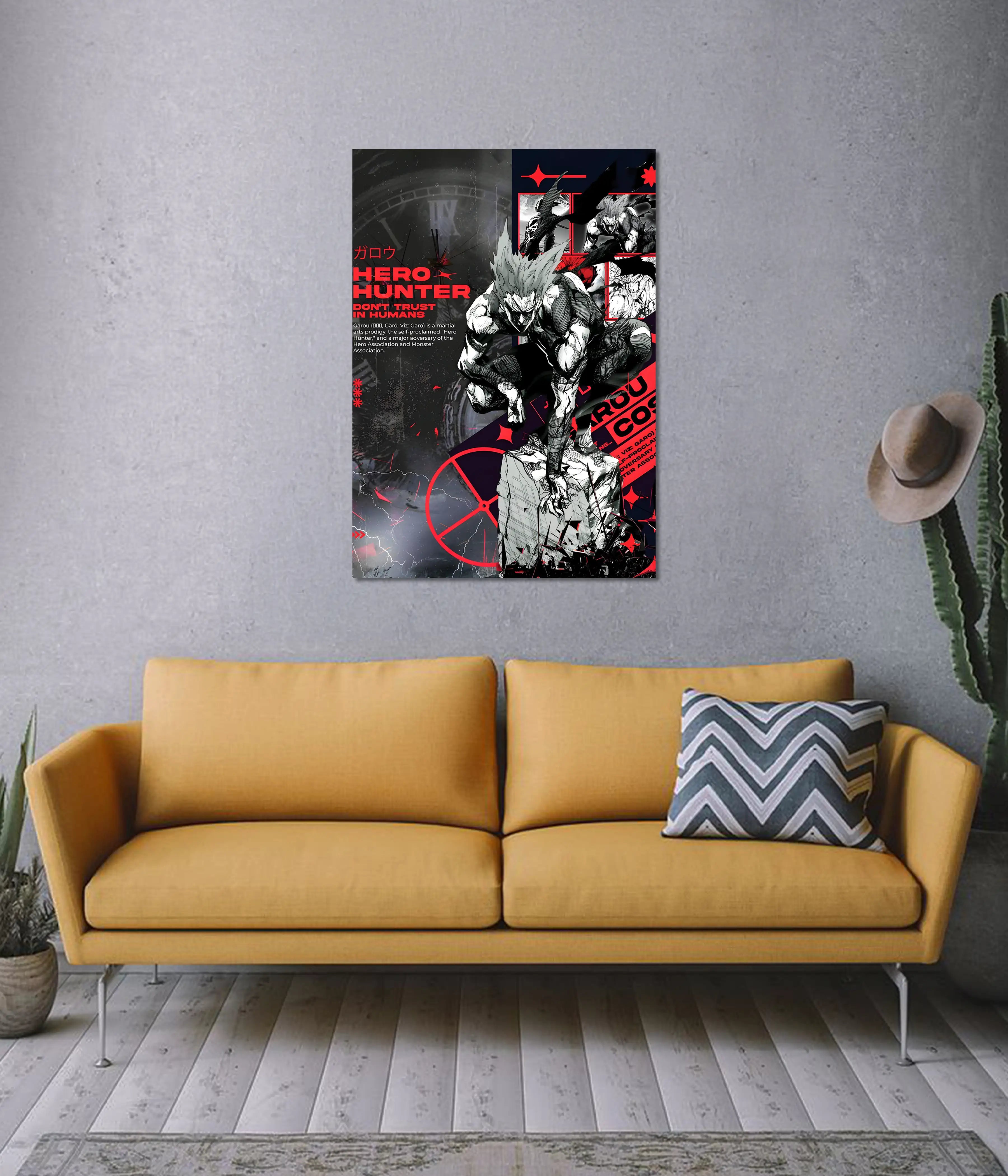 Garou “Hero Hunter” - One Punch Man Poster