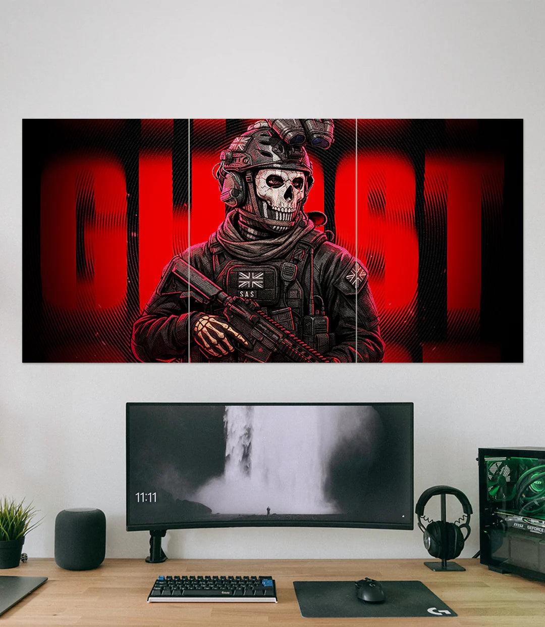 Ghost | Call Of Duty | Game Set | 3 Piece Set