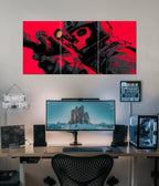Ghost Sniper – Red Skull Gaming Split Poster - Everanta