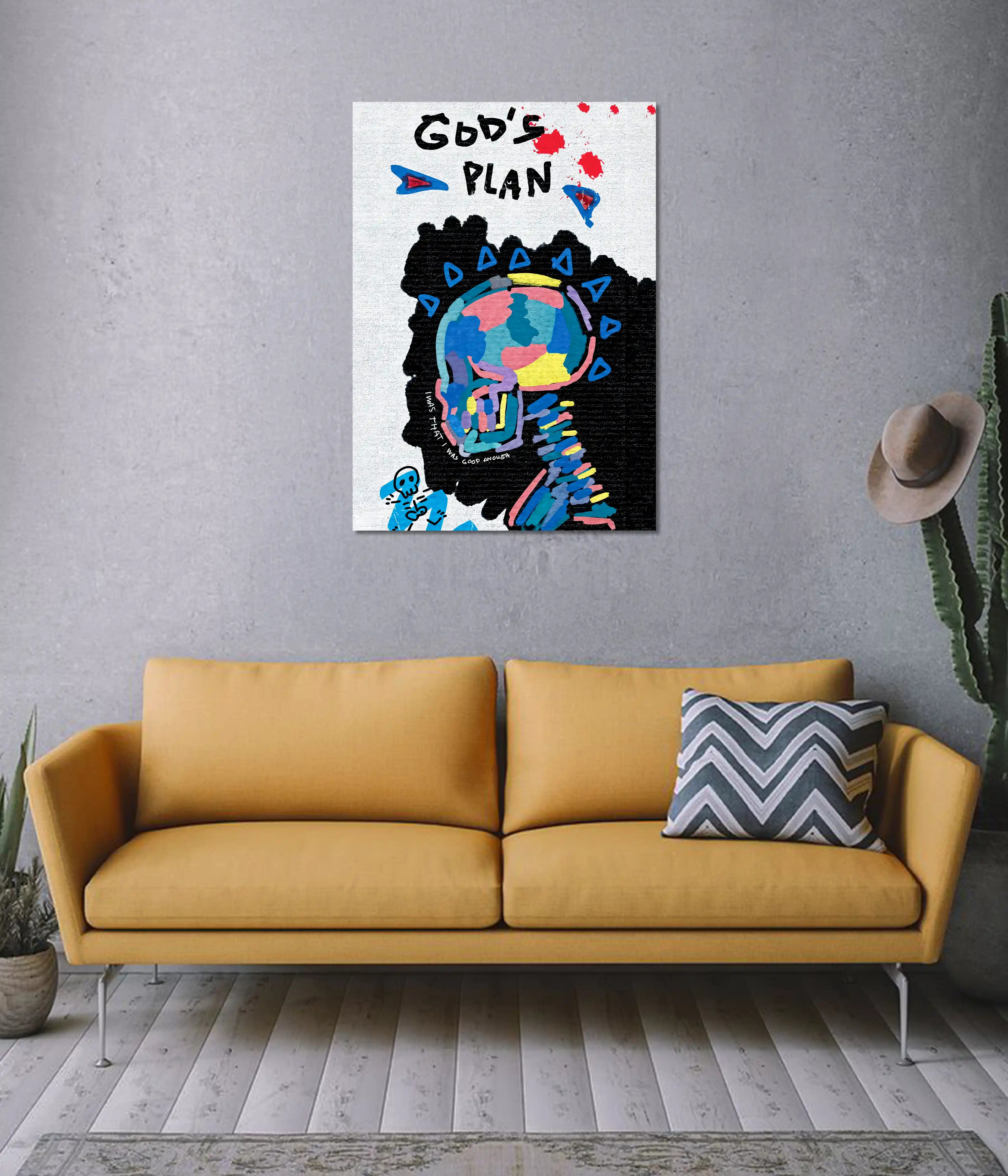 God’s Plan | Abstract Aesthetic Wall Poster