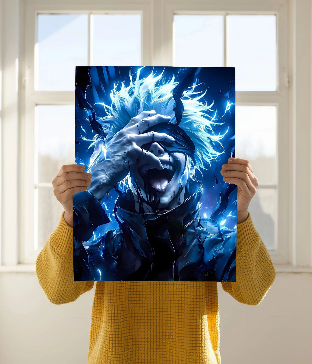 Satoru Gojo – Limitless Power Jujutsu Kaisen Poster Posteroly