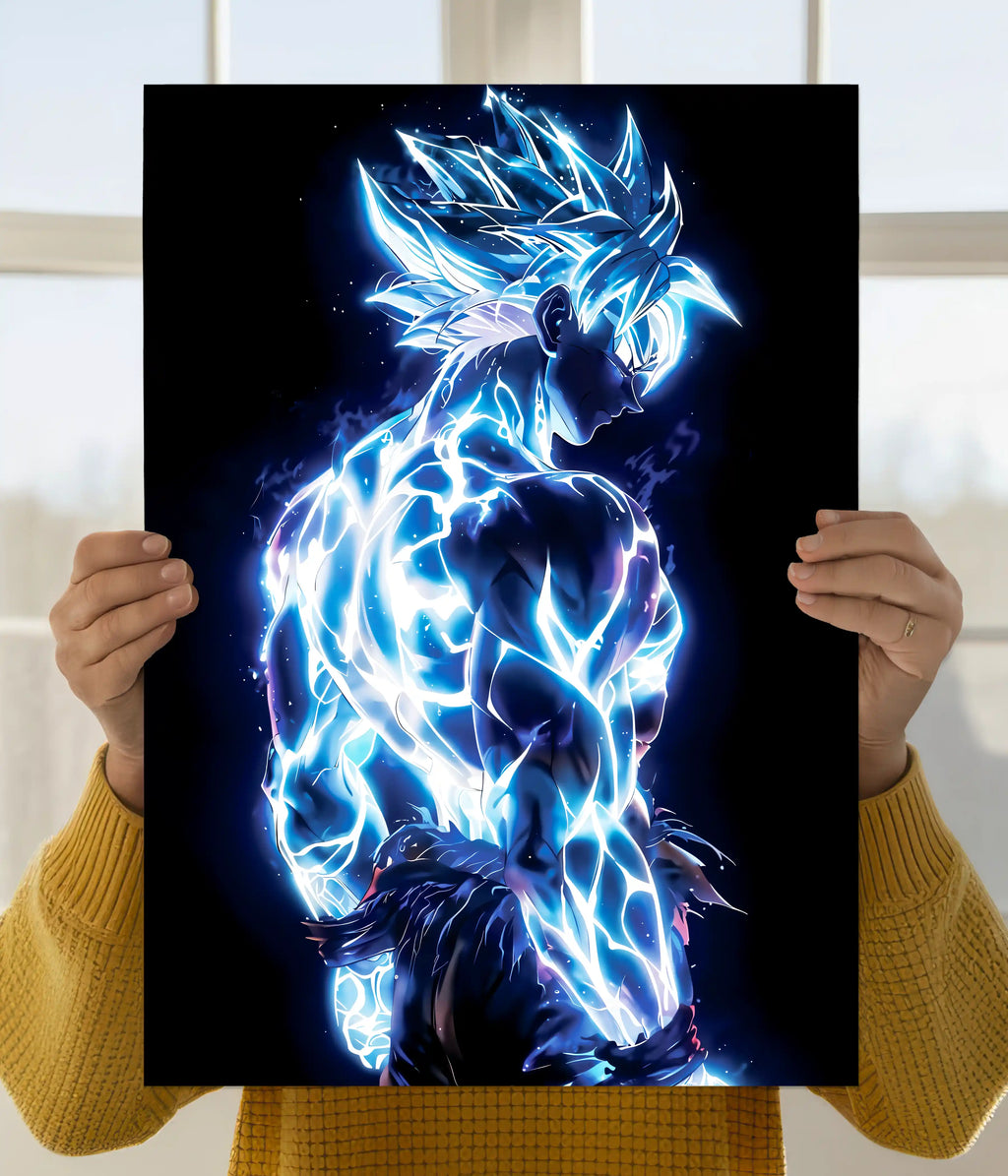 Goku – Electric Super Saiyan Blue Wall Poster Main Image - Everanta