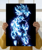 Goku – Electric Super Saiyan Blue Wall Poster Main Image - Everanta