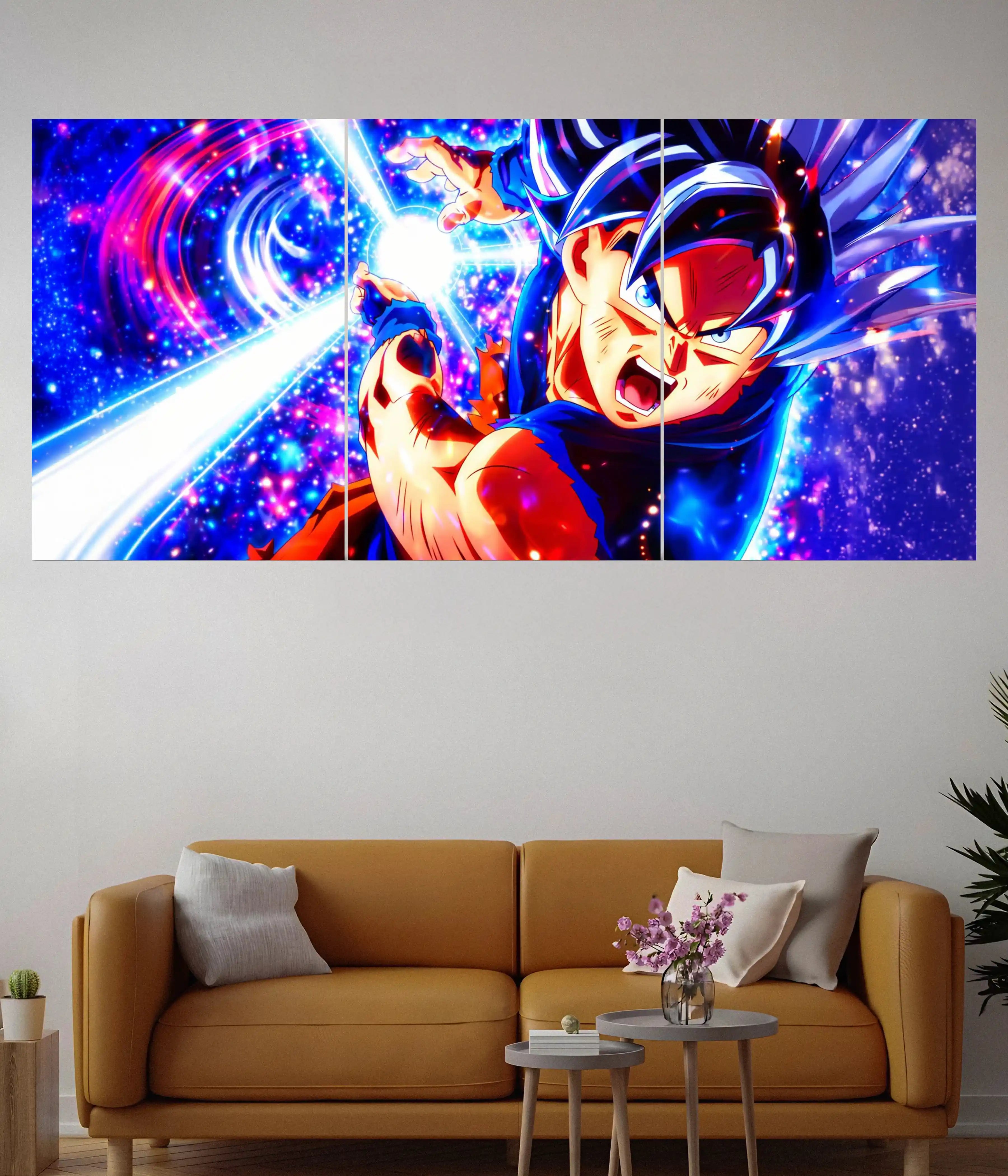 Goku Ultra Instinct Unleashed Split Poster