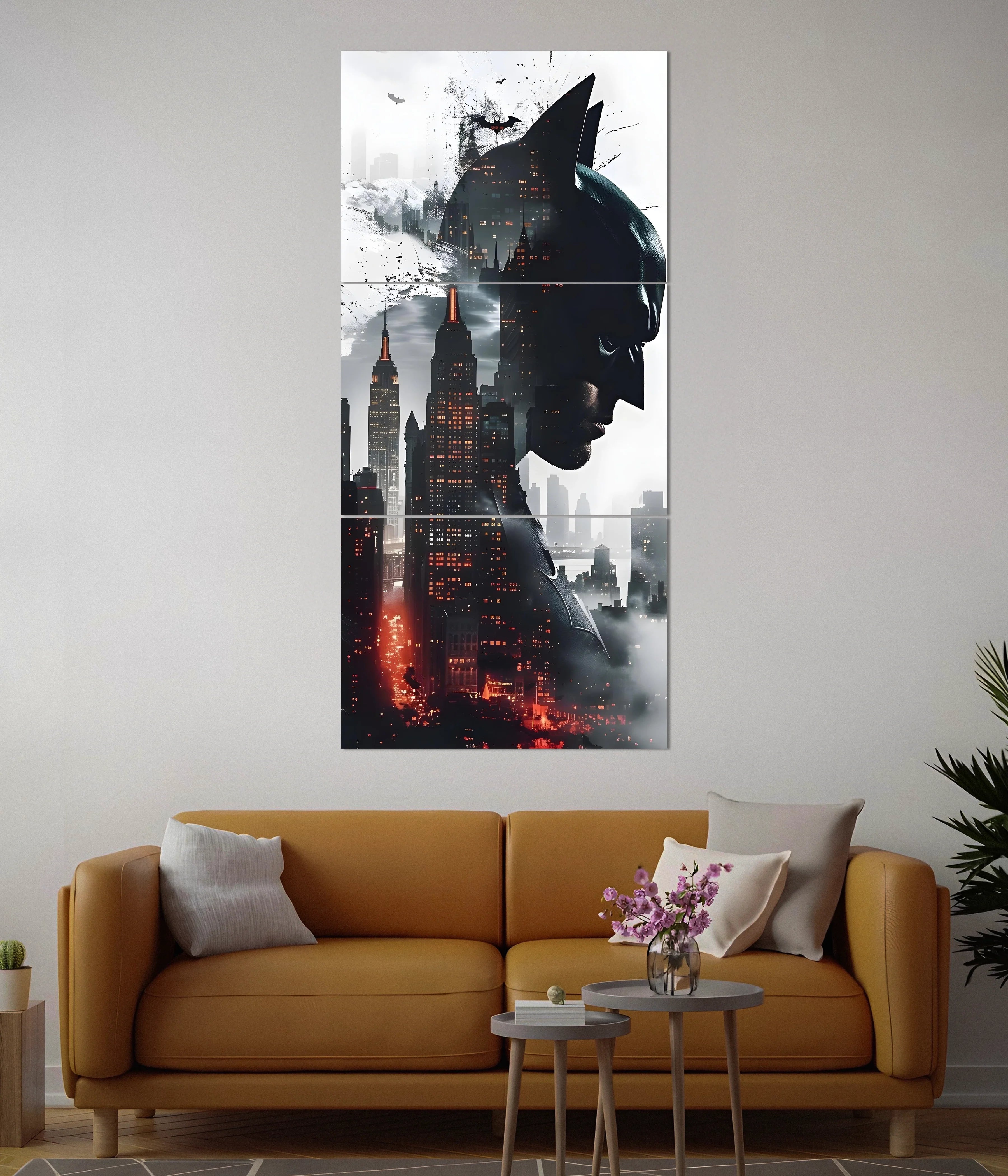 Gotham's Shadow – Vertical Batman Split Poster
