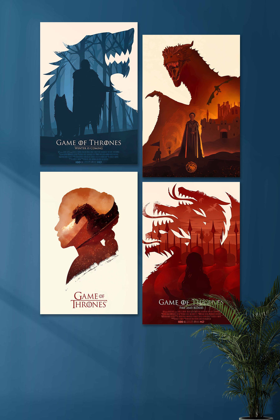Blood & Fire Four Set | Game of Thrones | 4 Piece Set