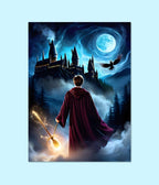 Harry Potter Watching Hogwarts – Magical Wall Poster