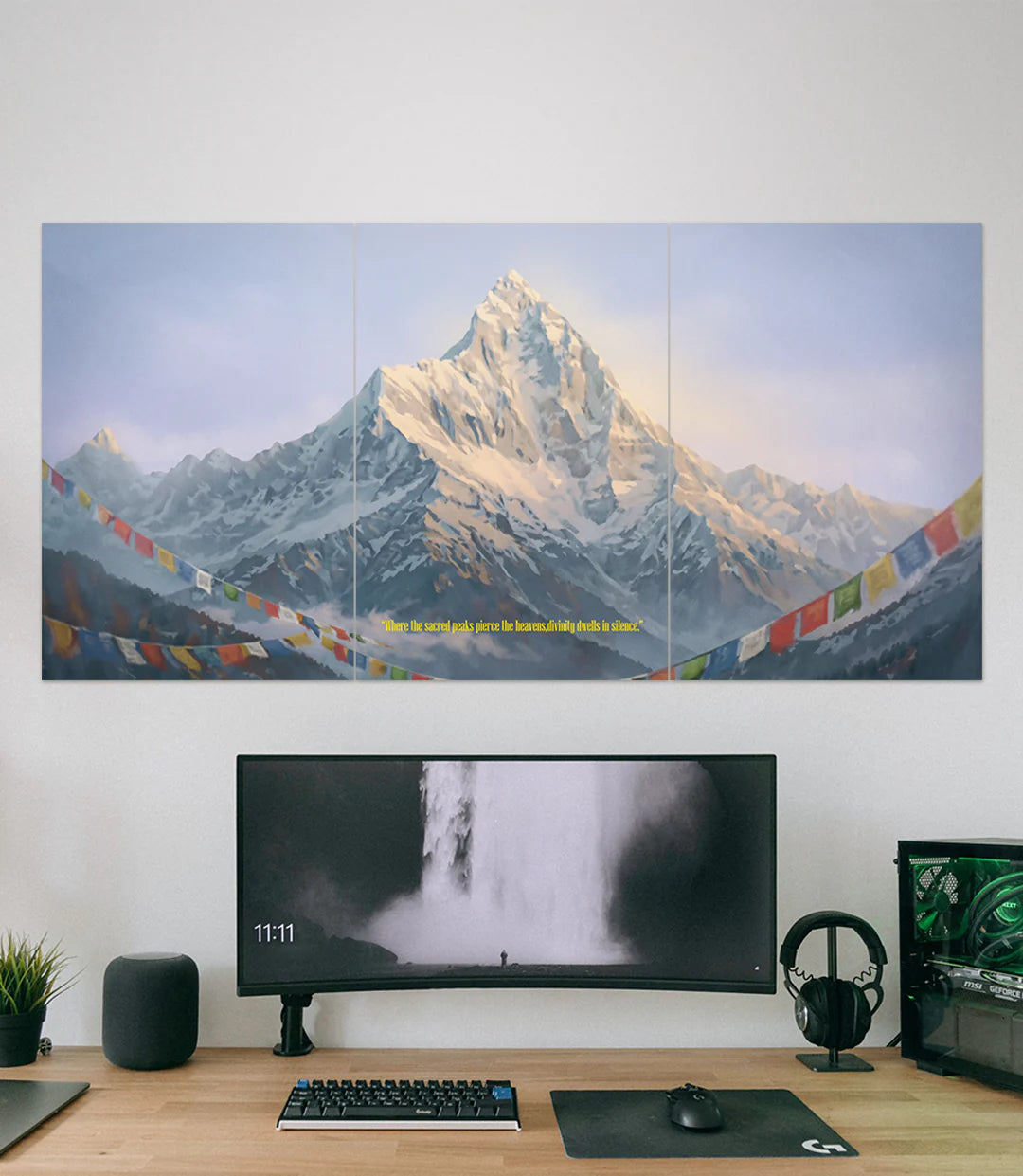 Himalayan Serenity | Machhapuchhre | Devotional | 3 Piece Set