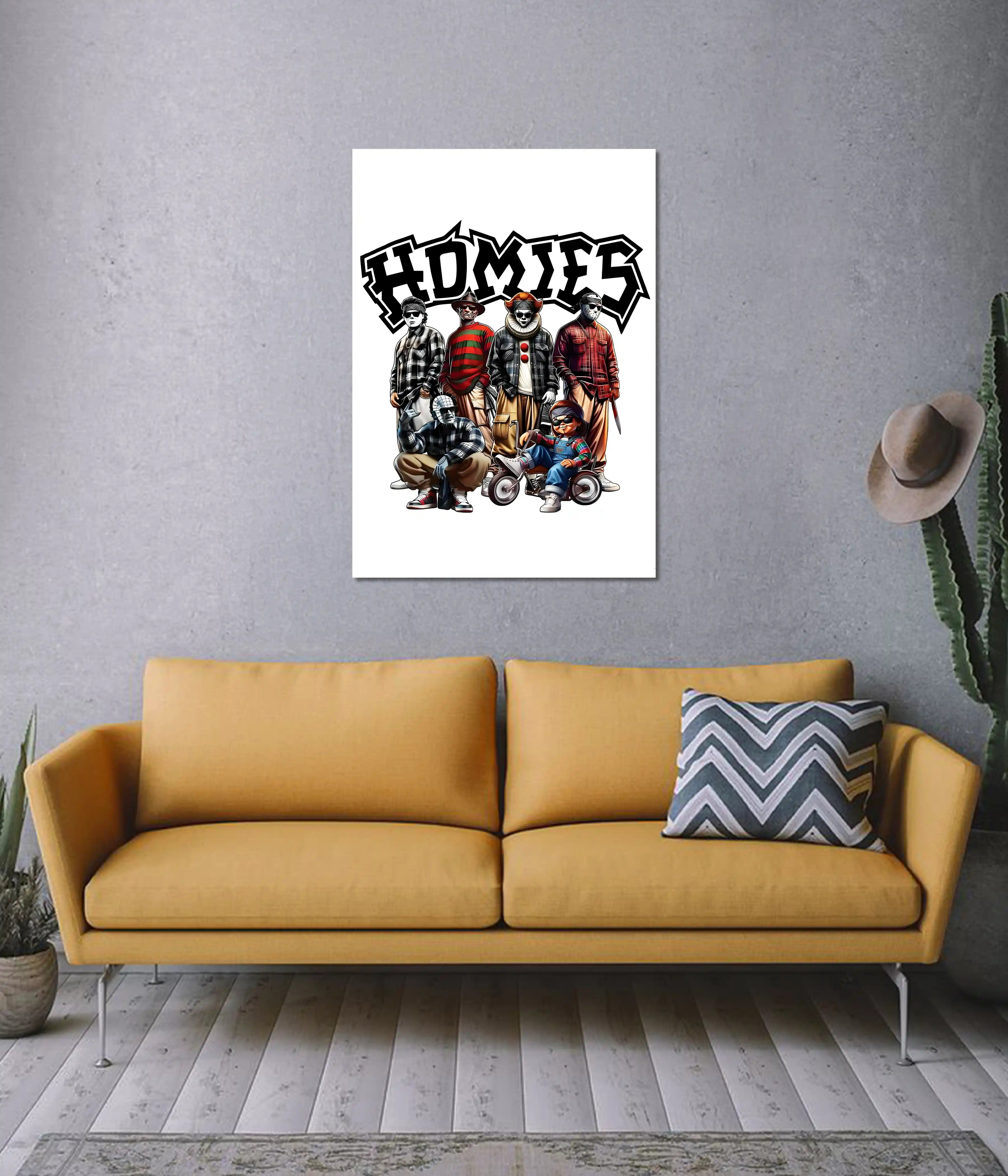 Horror Homies Street Style Poster