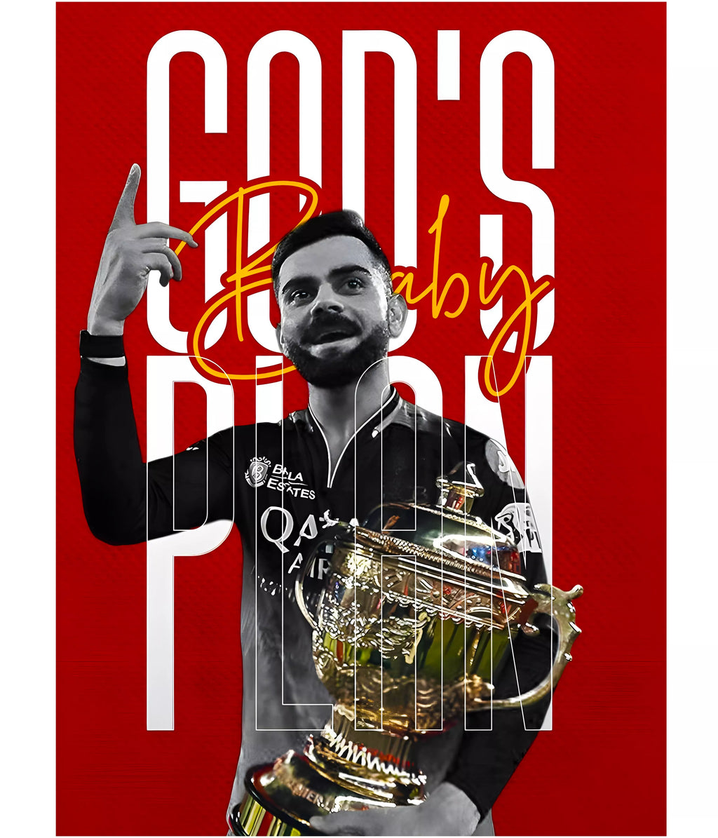 IPL 2025 Victory - Virat Kohli Poster