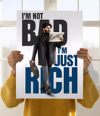 I'm Not Bad, I'm Just Rich – Lucky Bhaskar Poster