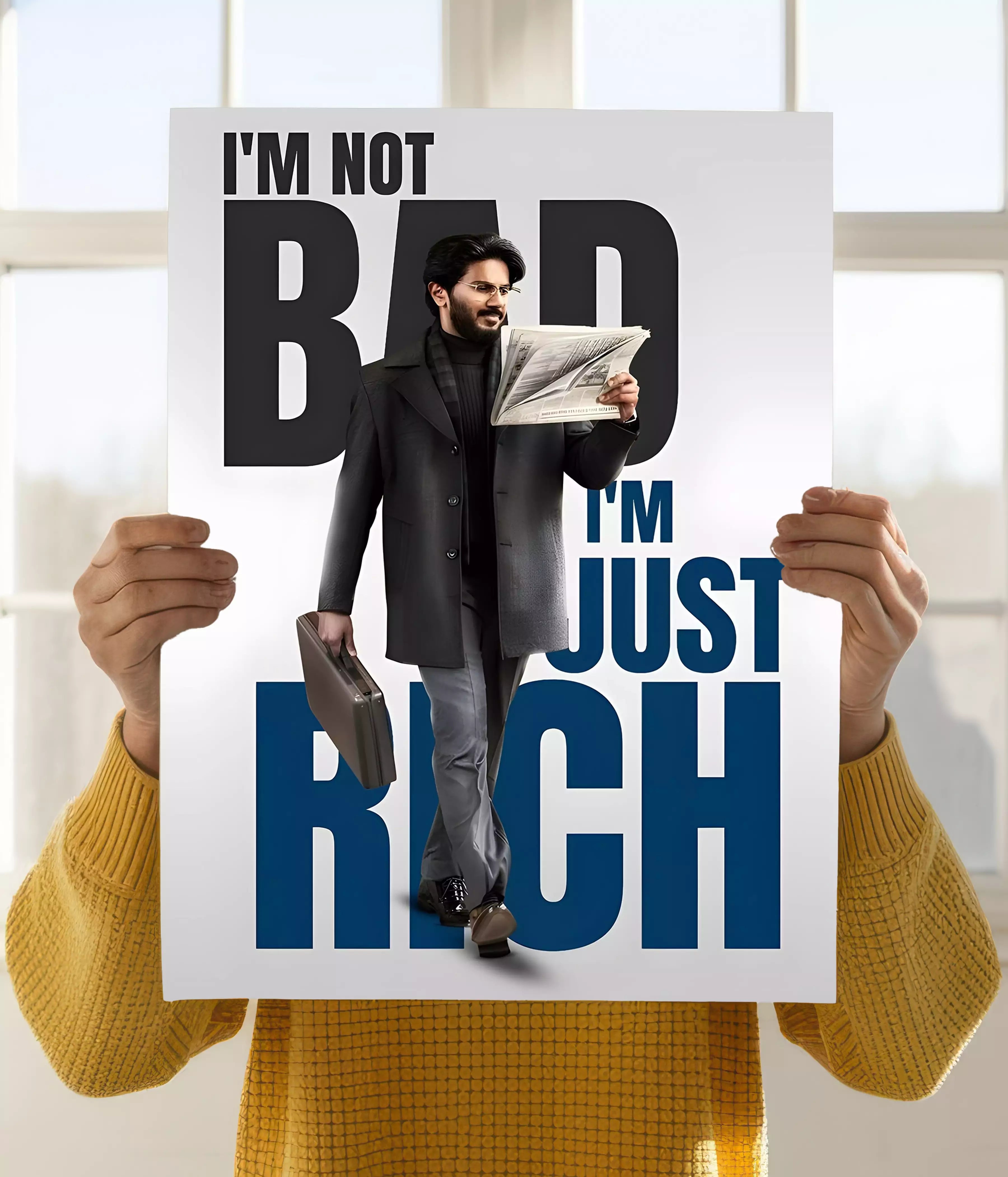 I'm Not Bad, I'm Just Rich – Lucky Bhaskar Poster