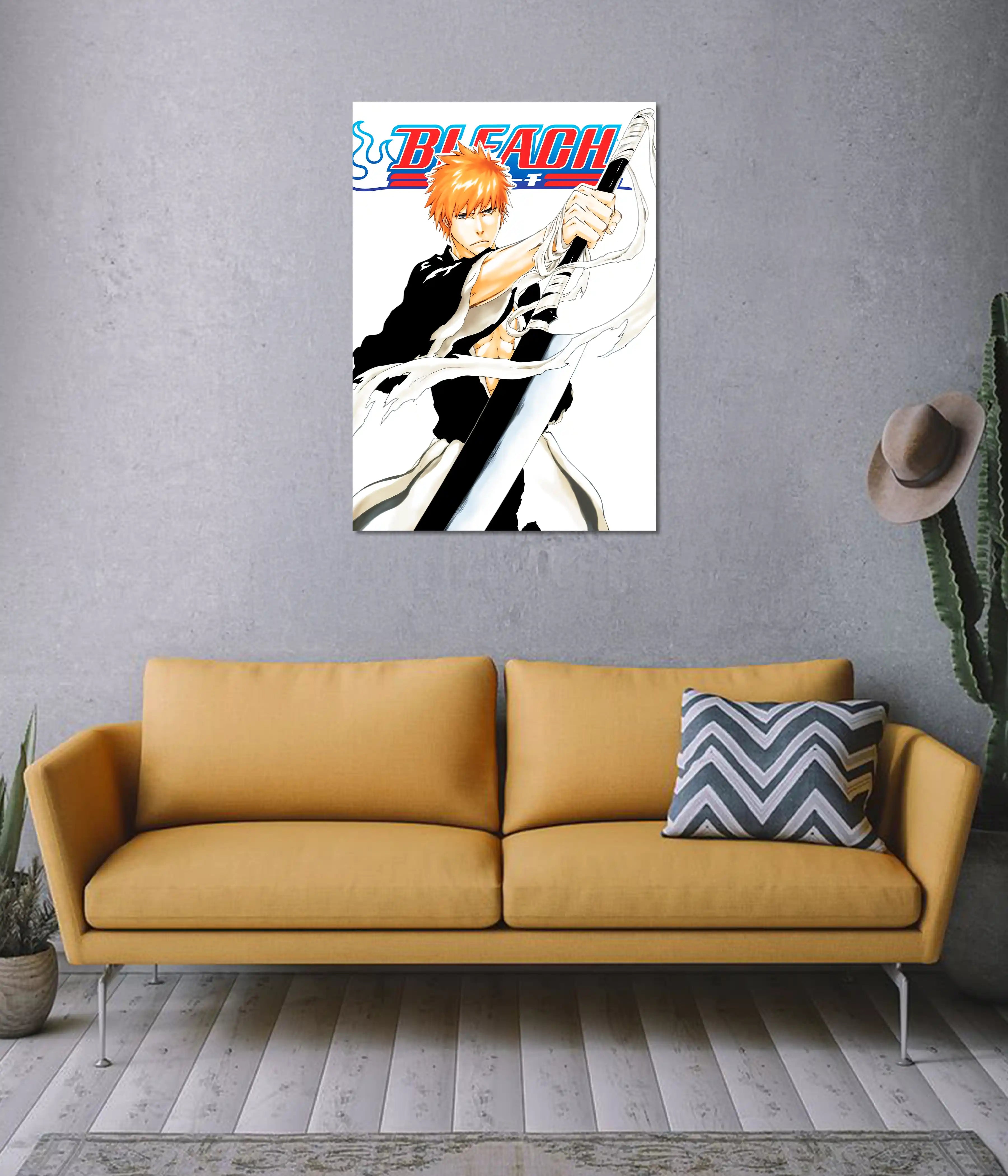 Ichigo Kurosaki Blade Stance Bleach Poster