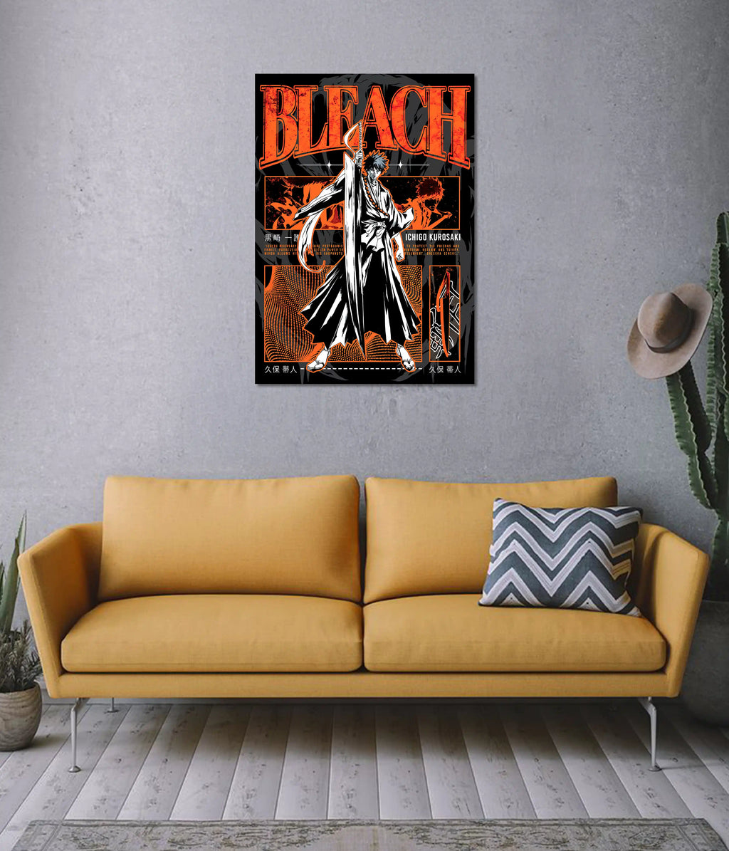Ichigo Kurosaki Bleach Aesthetic Wall Poster