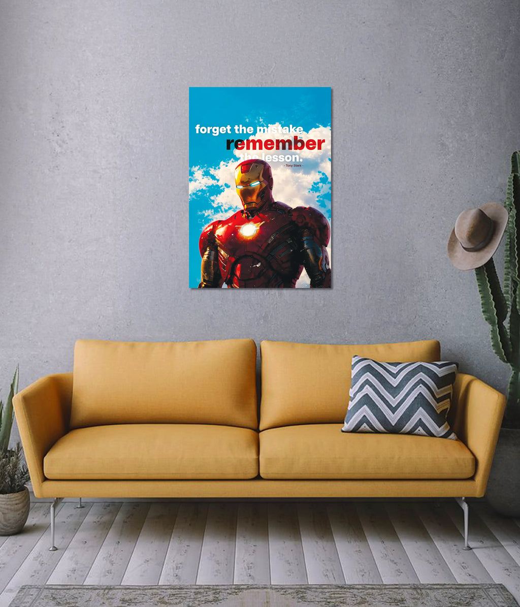 Iron Man “Remember the Lesson” Wall Poster