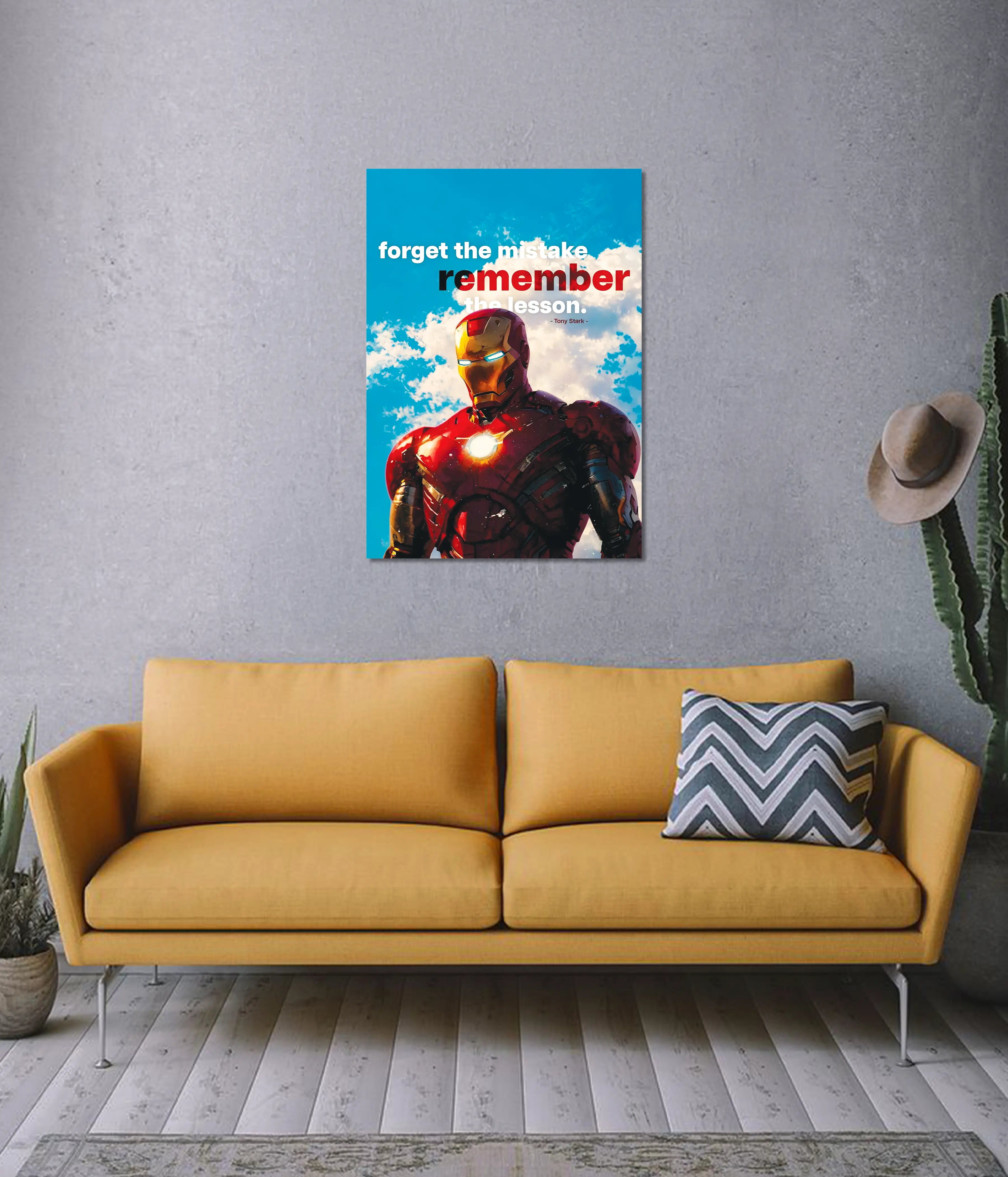 Iron Man “Remember the Lesson” Wall Poster