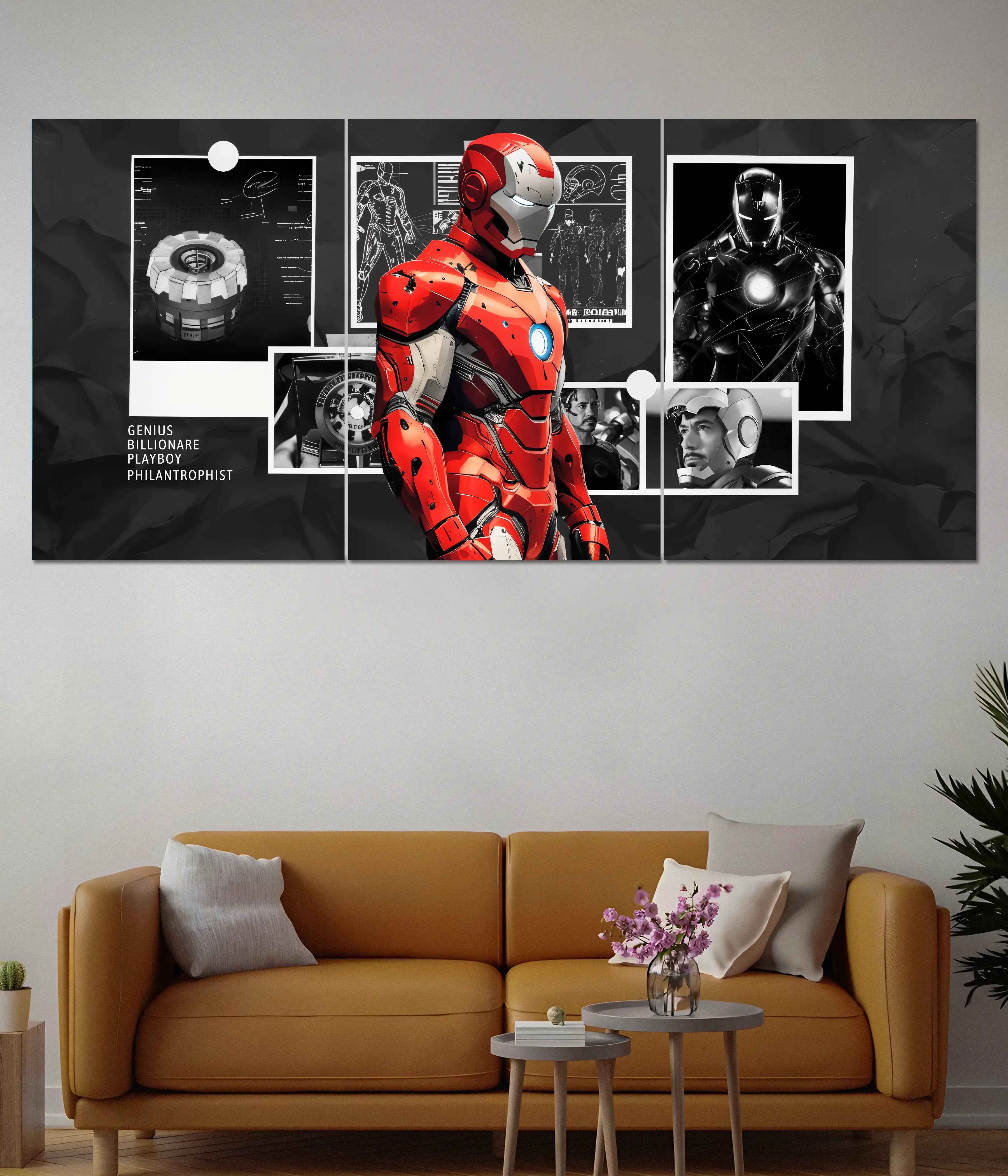 Iron Man Suit Split Poster