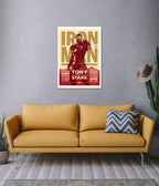 Iron Man Wall Poster – Tony Stark Genius Billionaire Marvel Art