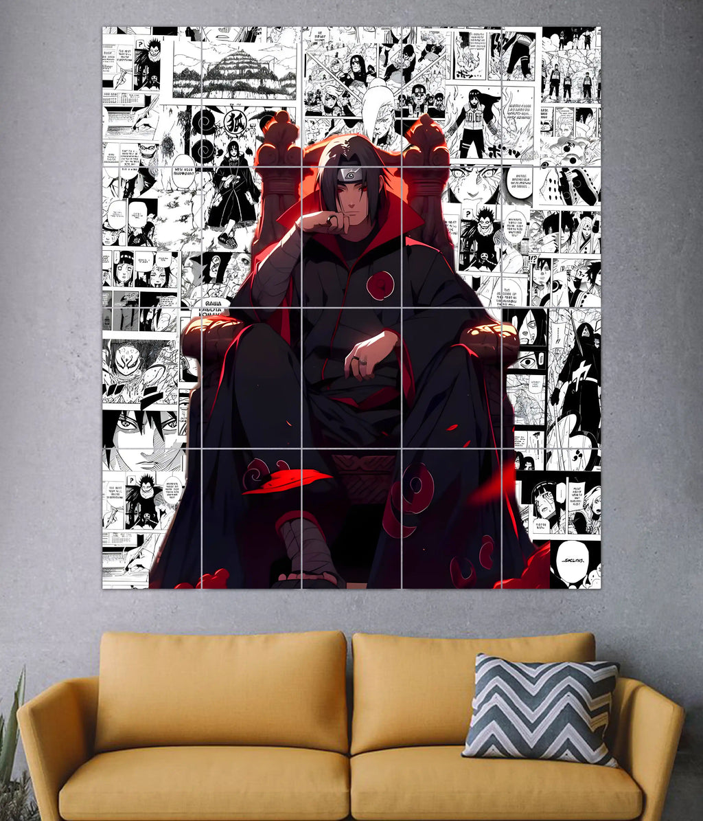 Itachi Uchiha – Akatsuki Throne 20-Piece Split Poster
