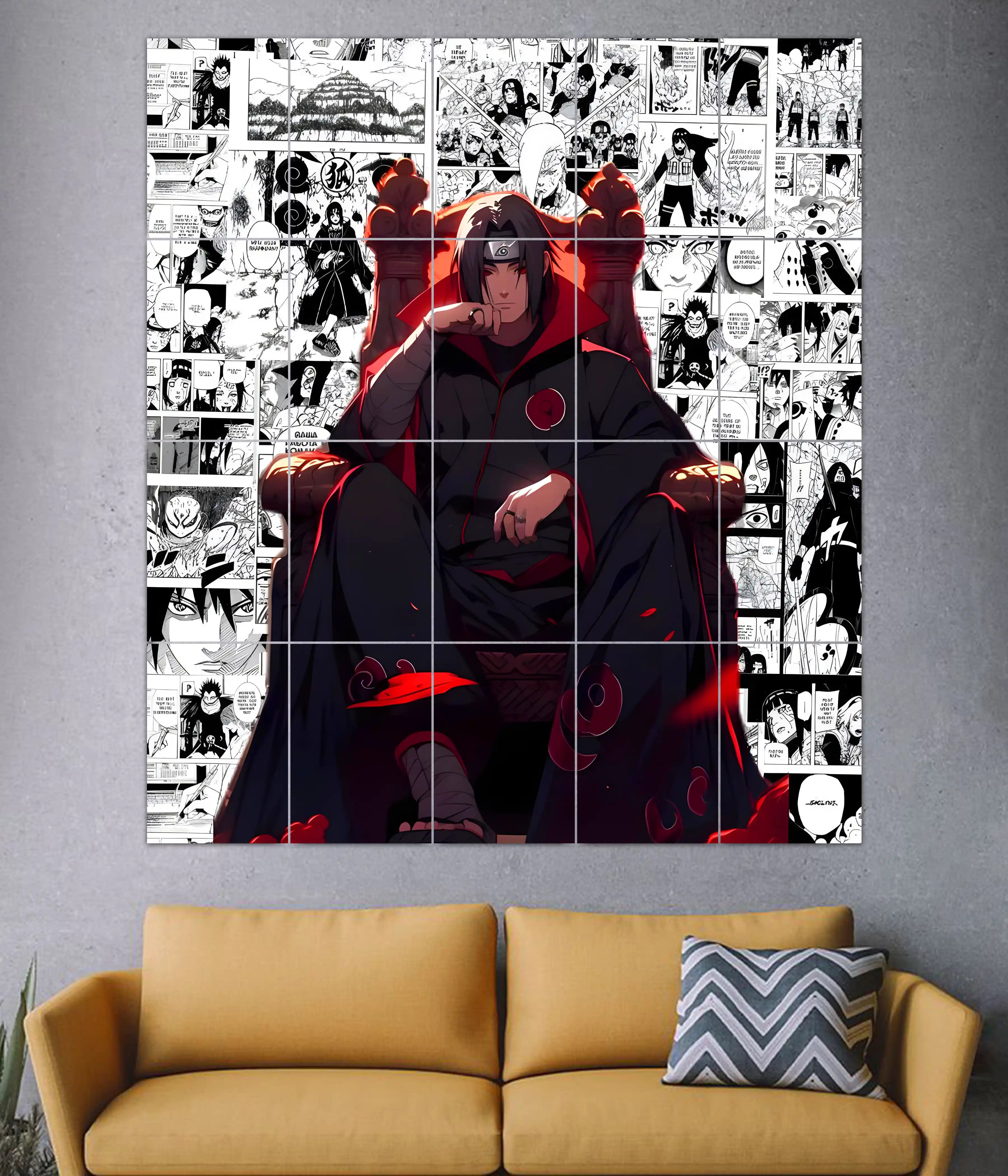 Itachi Uchiha – Akatsuki Throne 20-Piece Split Poster