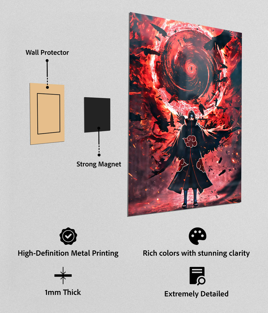 Itachi Uchiha – Eternal Genjutsu Metal Poster