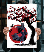 Itachi Uchiha Red Moon Wall Poster Main Image - Everanta