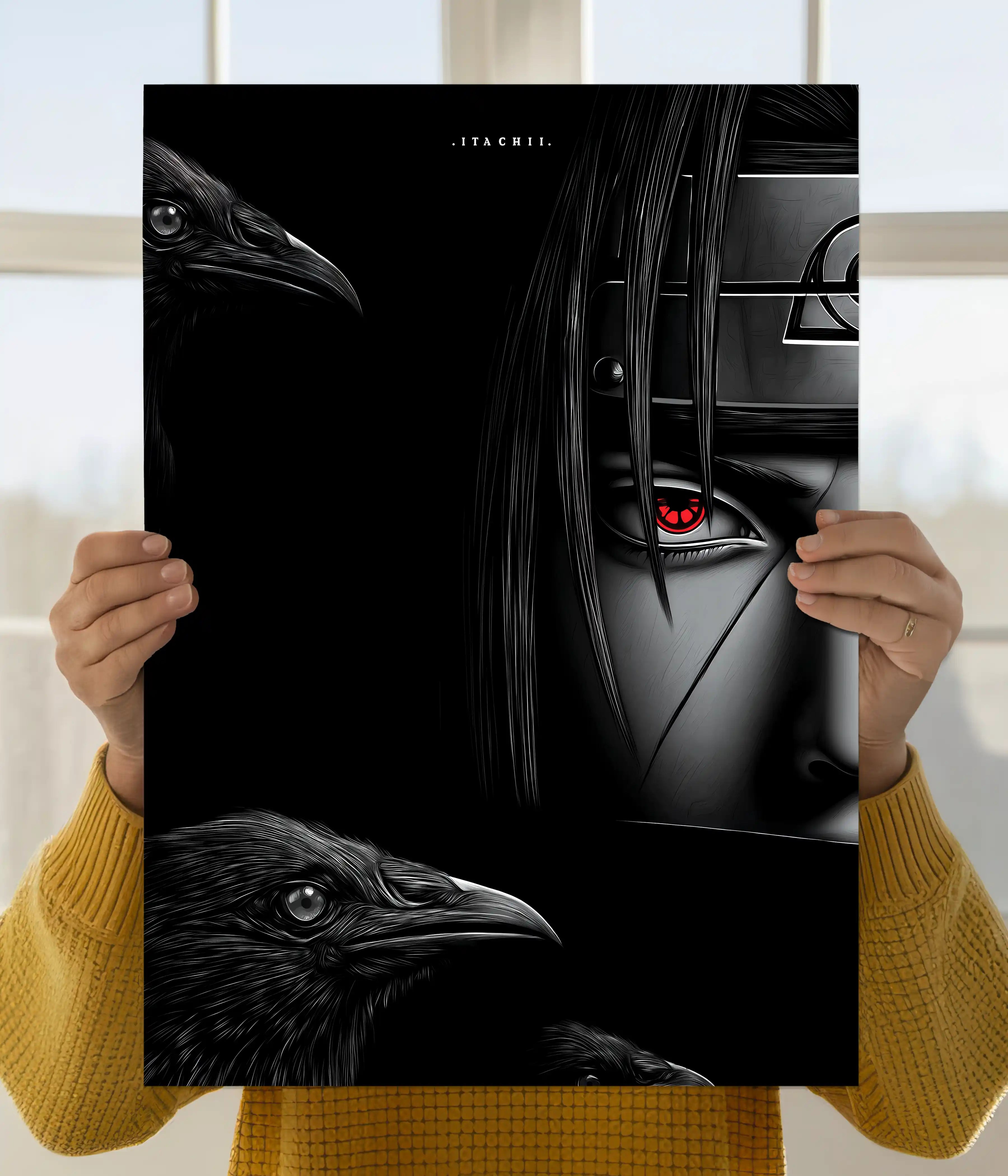Itachi Uchiha – Silent Shadow Sharingan Poster Main Image - Everanta