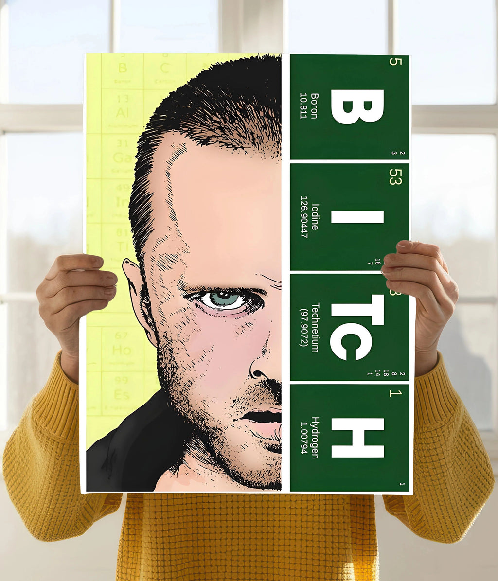 Jesse Pinkman 'BITcH' From Breaking Bad Poster
