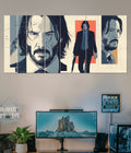 John Wick Split Poster – Action Hero Wall Art