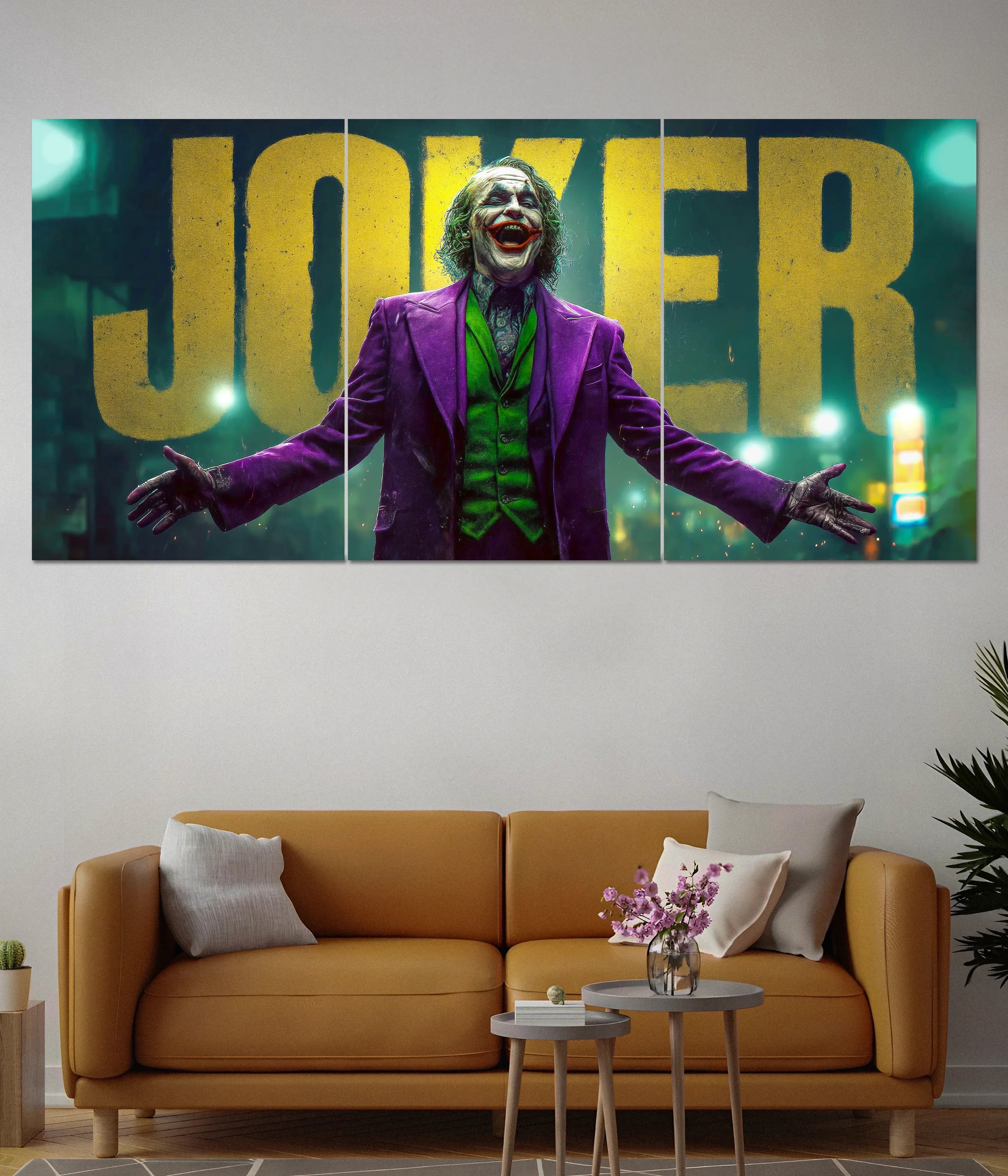 Joker Smile Split Wall Poster