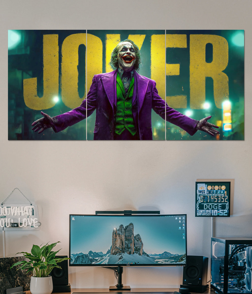 Joker Smile Split Wall Poster Main Image - Everanta