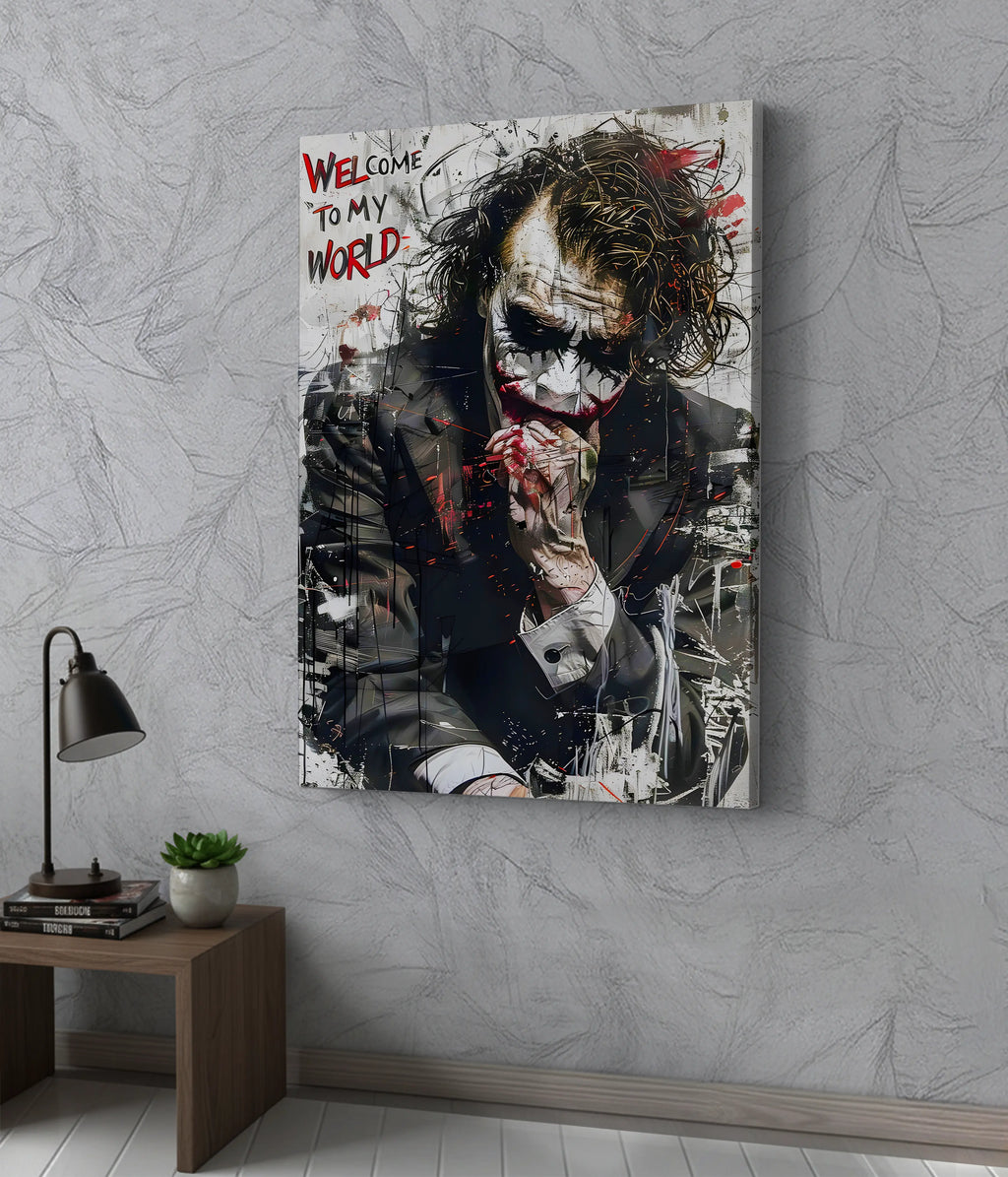 Joker “Welcome to My World” Canvas Print