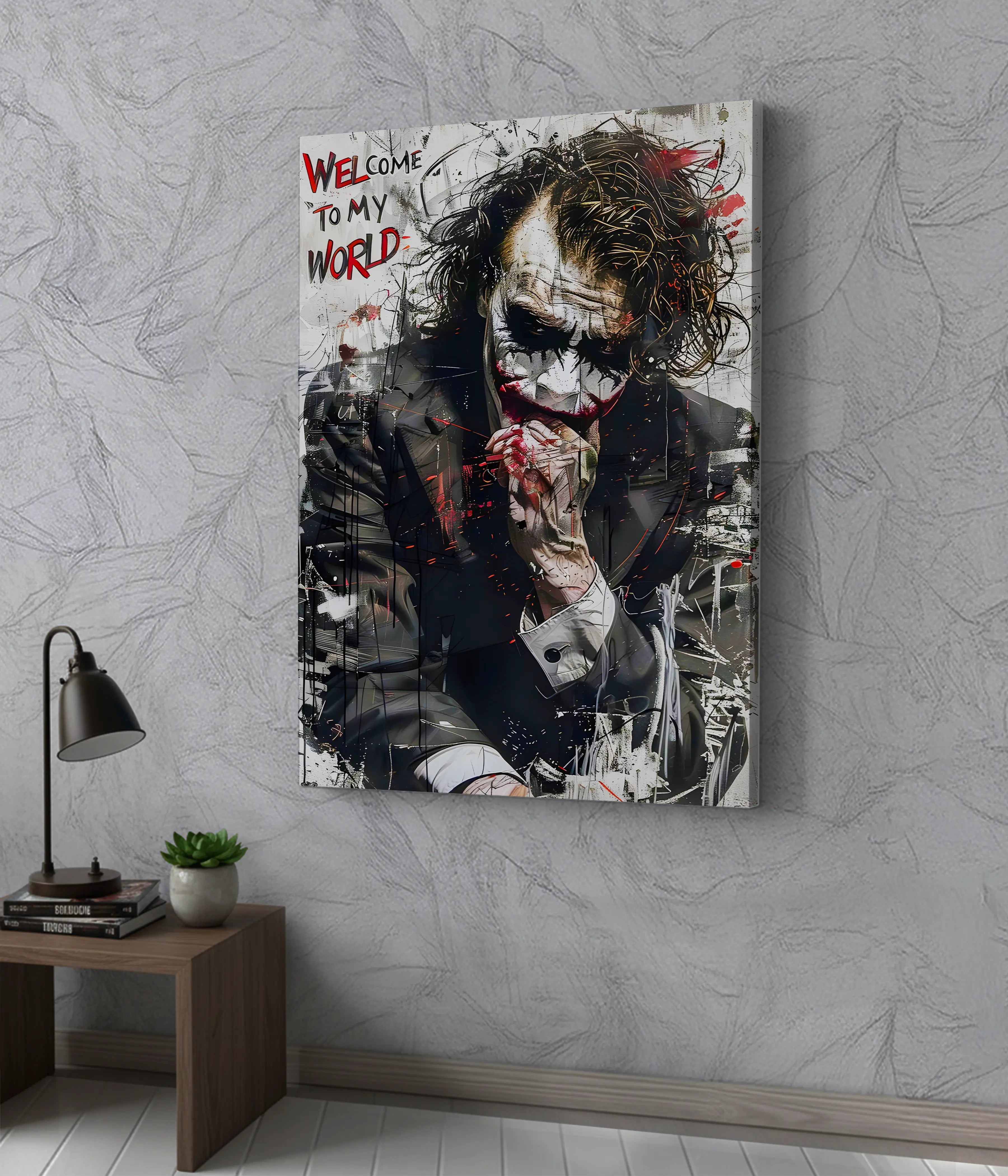 Joker “Welcome to My World” Canvas Print